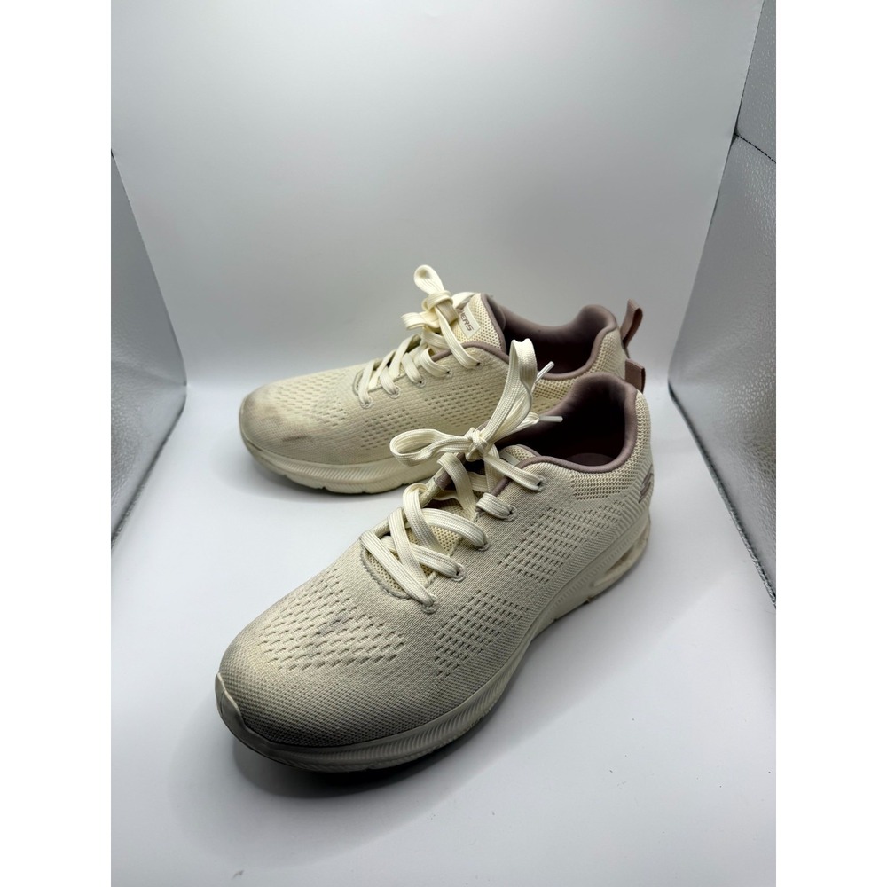 Skechers Memory Foam 99946MC NAT Womens 9 Sneakers Beige Athletic Running Shoes
